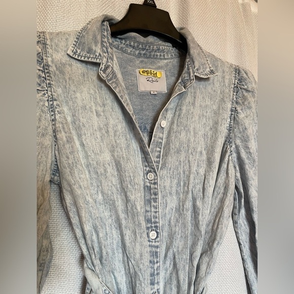 Rails Adele light acid wash shirt dress - Picture 3 of 7